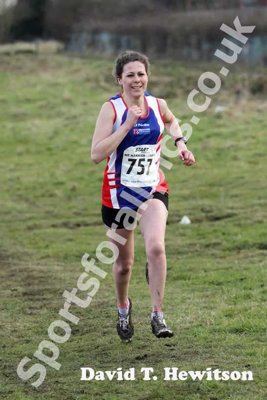 Senior womens Rebecca Rigby winning  NEHL, Wrekenton.